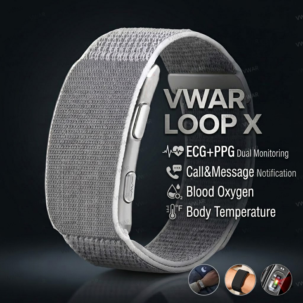 Xbody Health & Wellness - Pulsera Inteligente VWAR Loop X ECG,