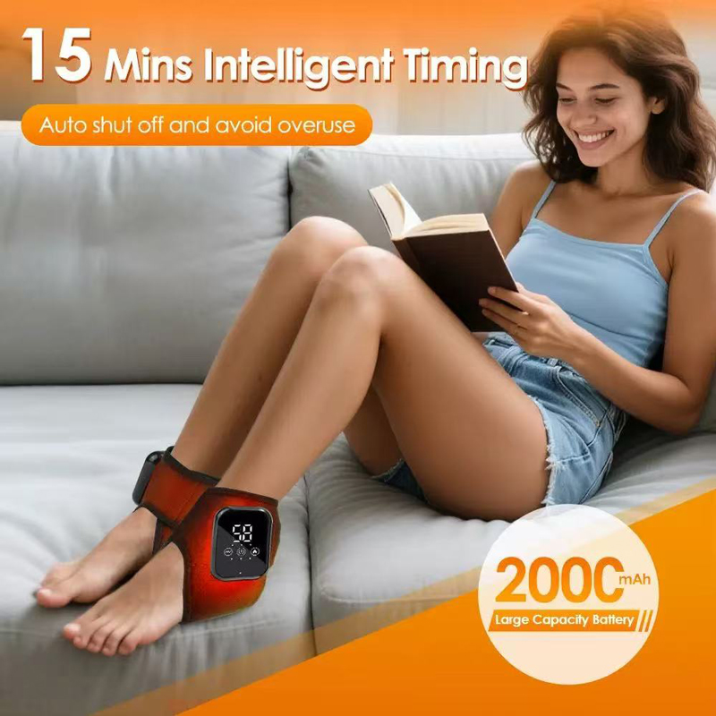 Ankle Brace Support - Masajeador de Pies Calefactado con Vibración