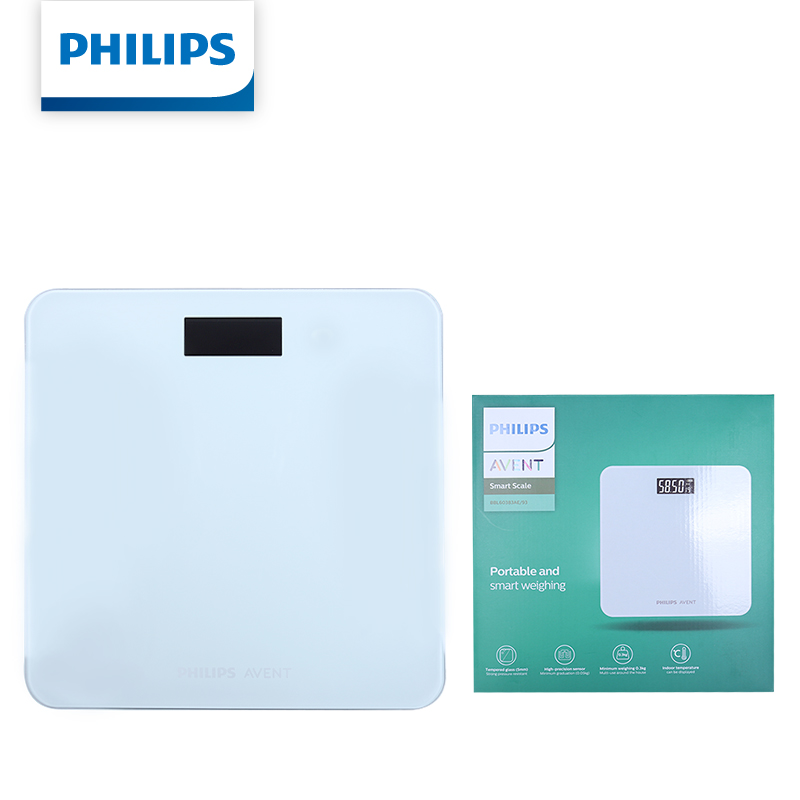 Digital Body Weight Scale - Báscula Inteligente Avent con Pantalla LCD,