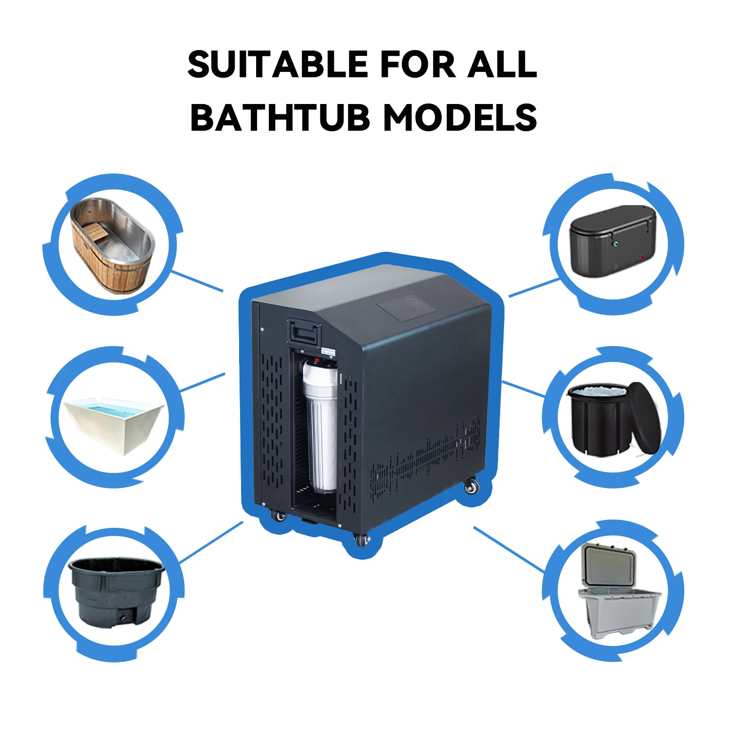 Enfriador de baño de hielo con - Health Wellness And Spa reseña y precio