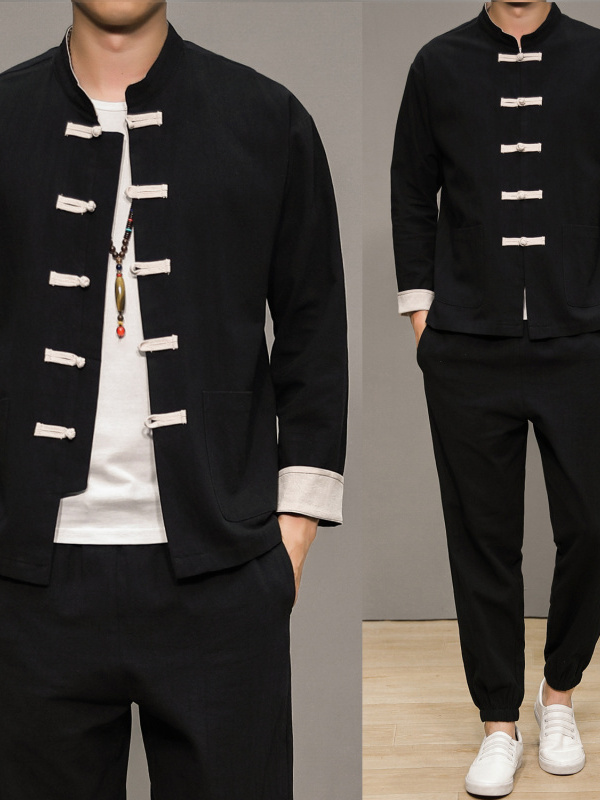 Traje Tang de lino y algodón d - Health & Wellness Là Gì reseña y precio