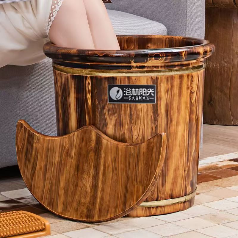 HYS Cubeta de cedro para pies, - Foot Bath Massager reseña y precio