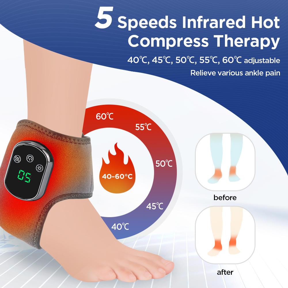 Masajeador de tobillo eléctric - Ankle Brace Support reseña y precio