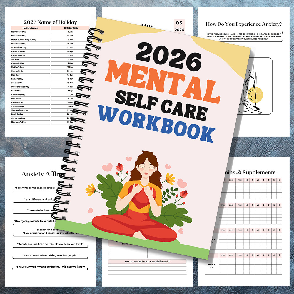 1PC 2026 Mindful Mental Self-C - Health Wellness Journal reseña y precio