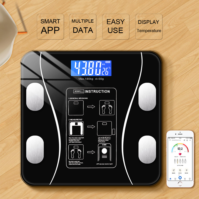 Báscula de Grasa Corporal Inte - Digital Body Weight Scale reseña y precio